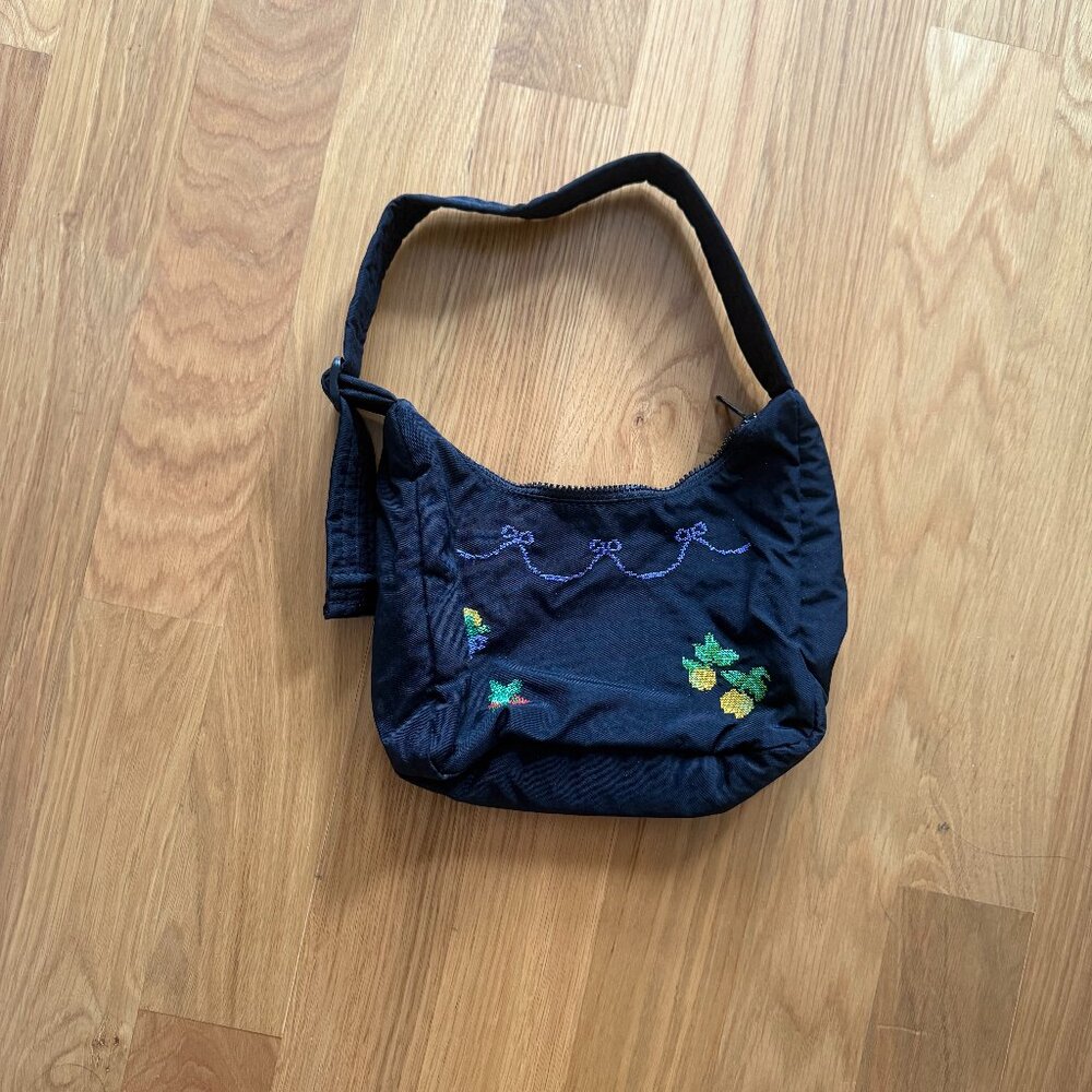 Baggu Mini Nylon Shoulder Bag - Cross Stitch
